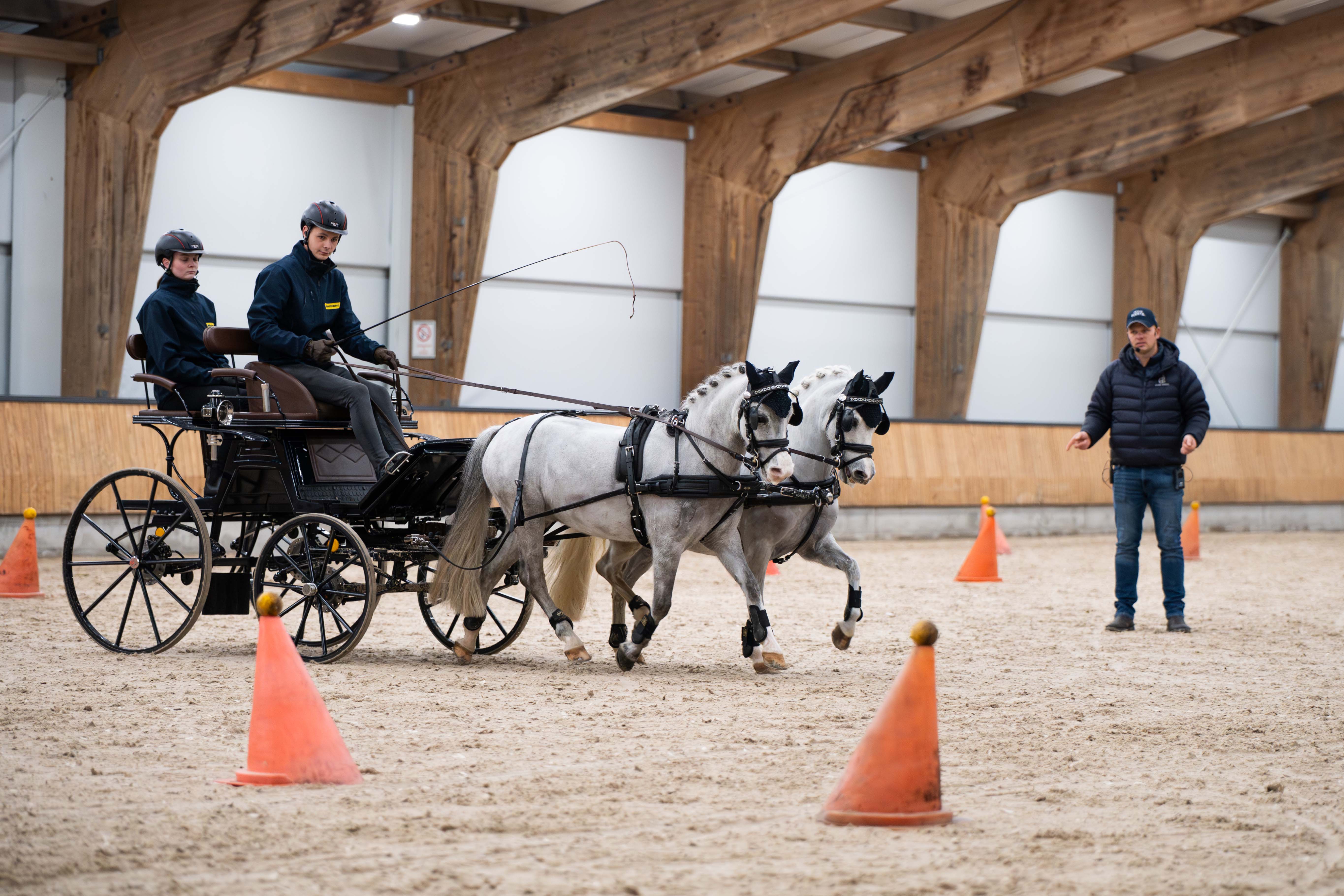 Glenn Geerts tijdens de KNHS College Tour in Ermelo